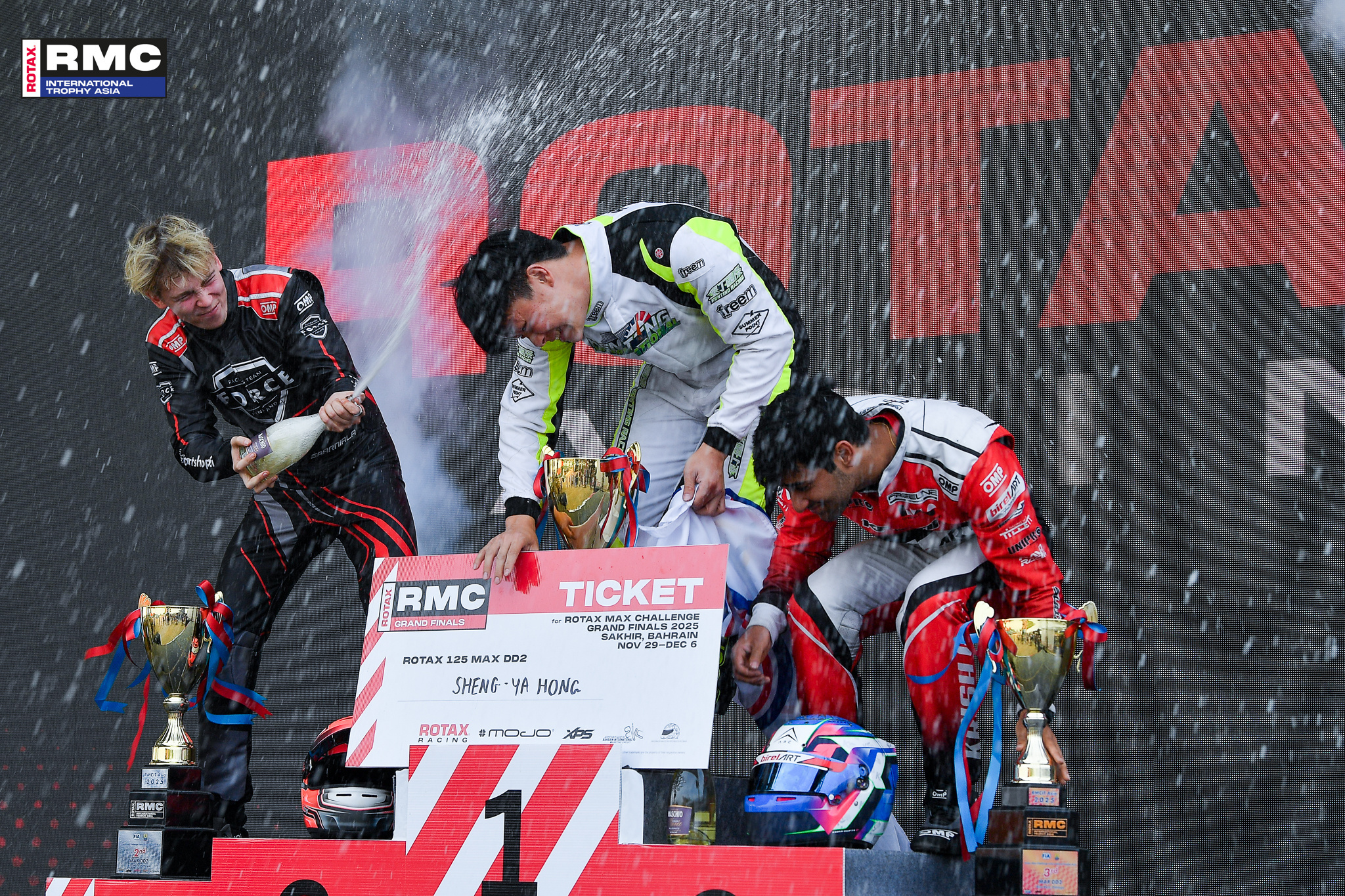 RMCIT Asia DD2 Winners on Stage celebrating