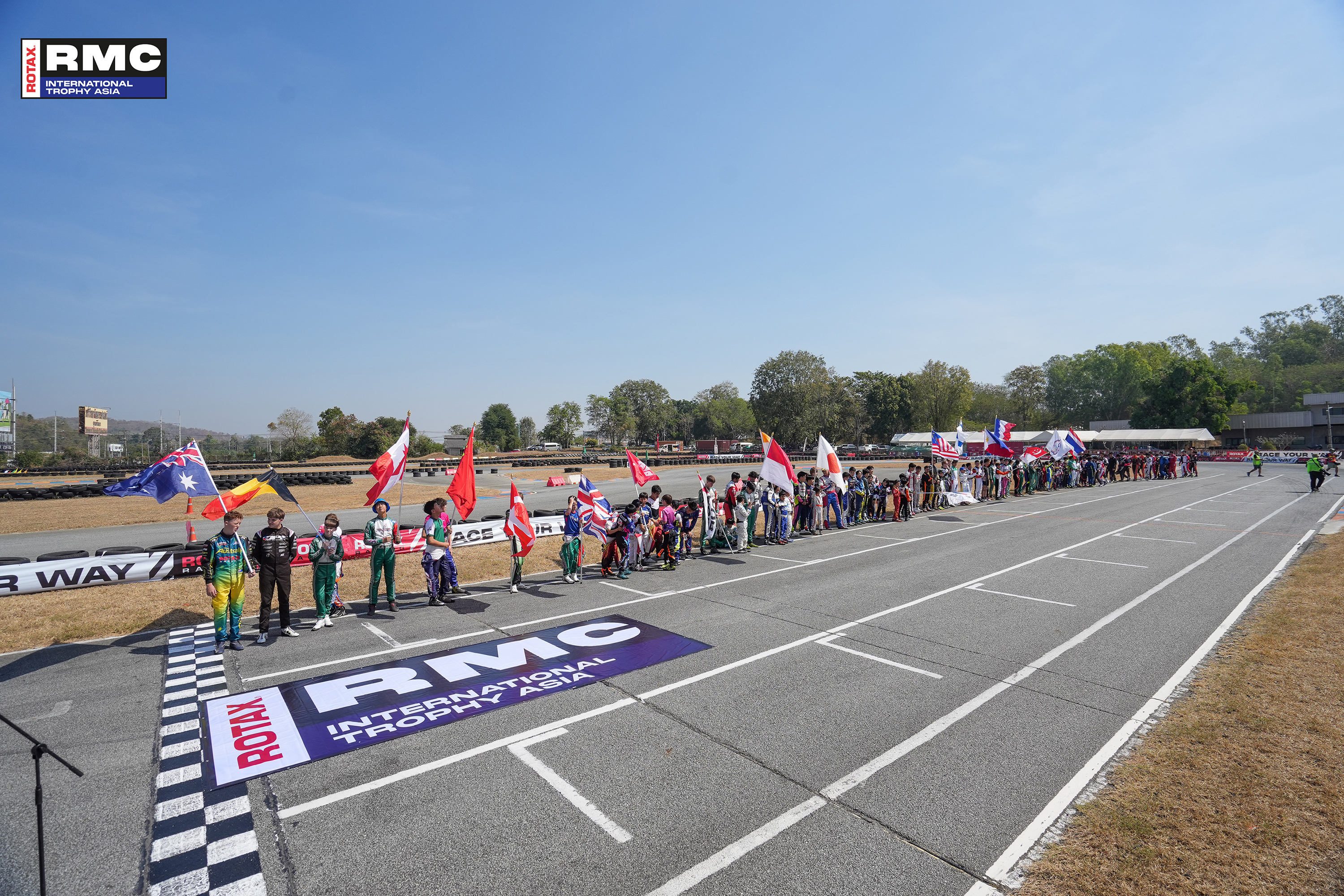 RMCIT Asia Drivers Parade all drivers in line