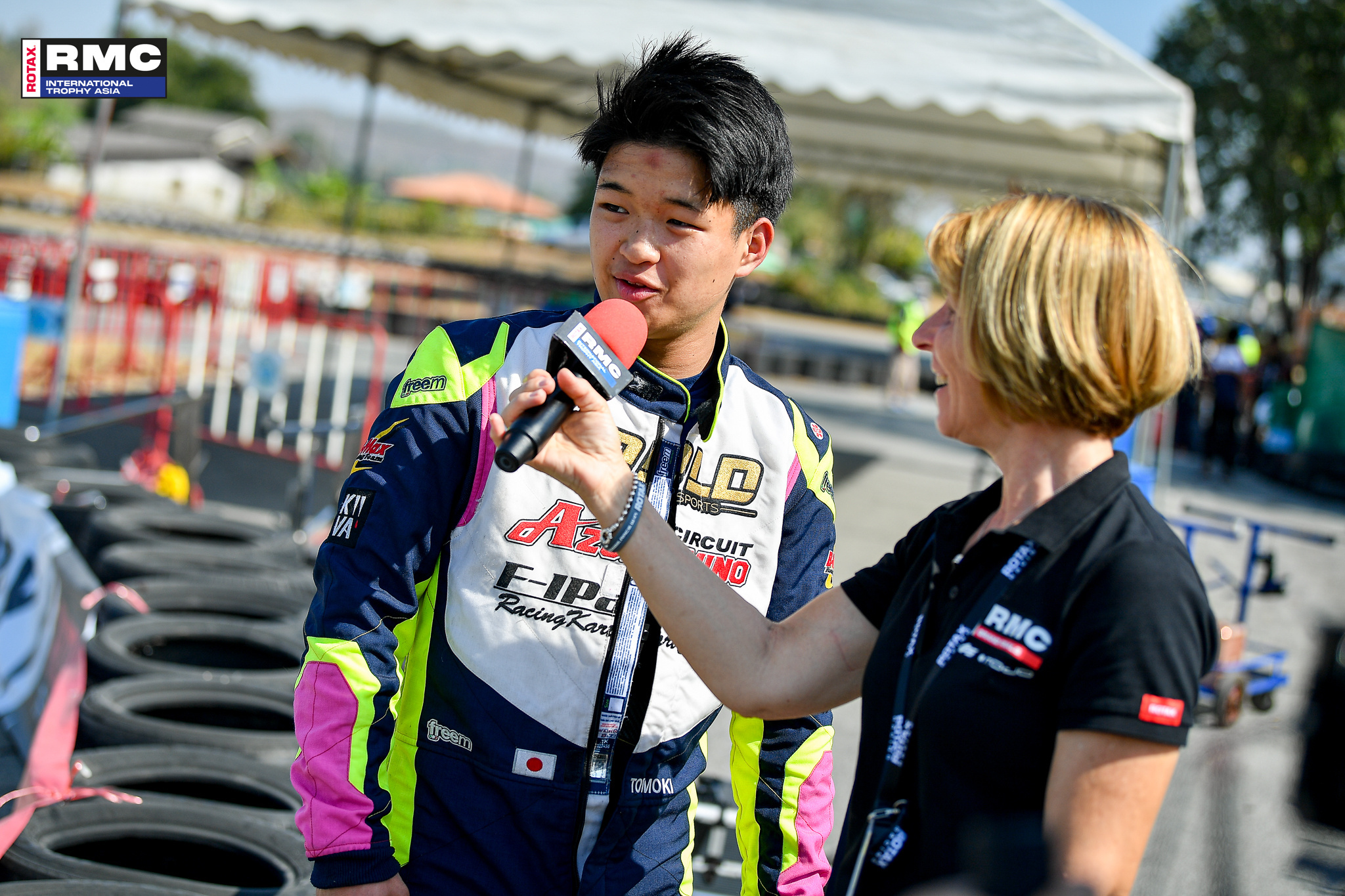 RMCIT Asia Jen Wade in interview with a driver for the livestream